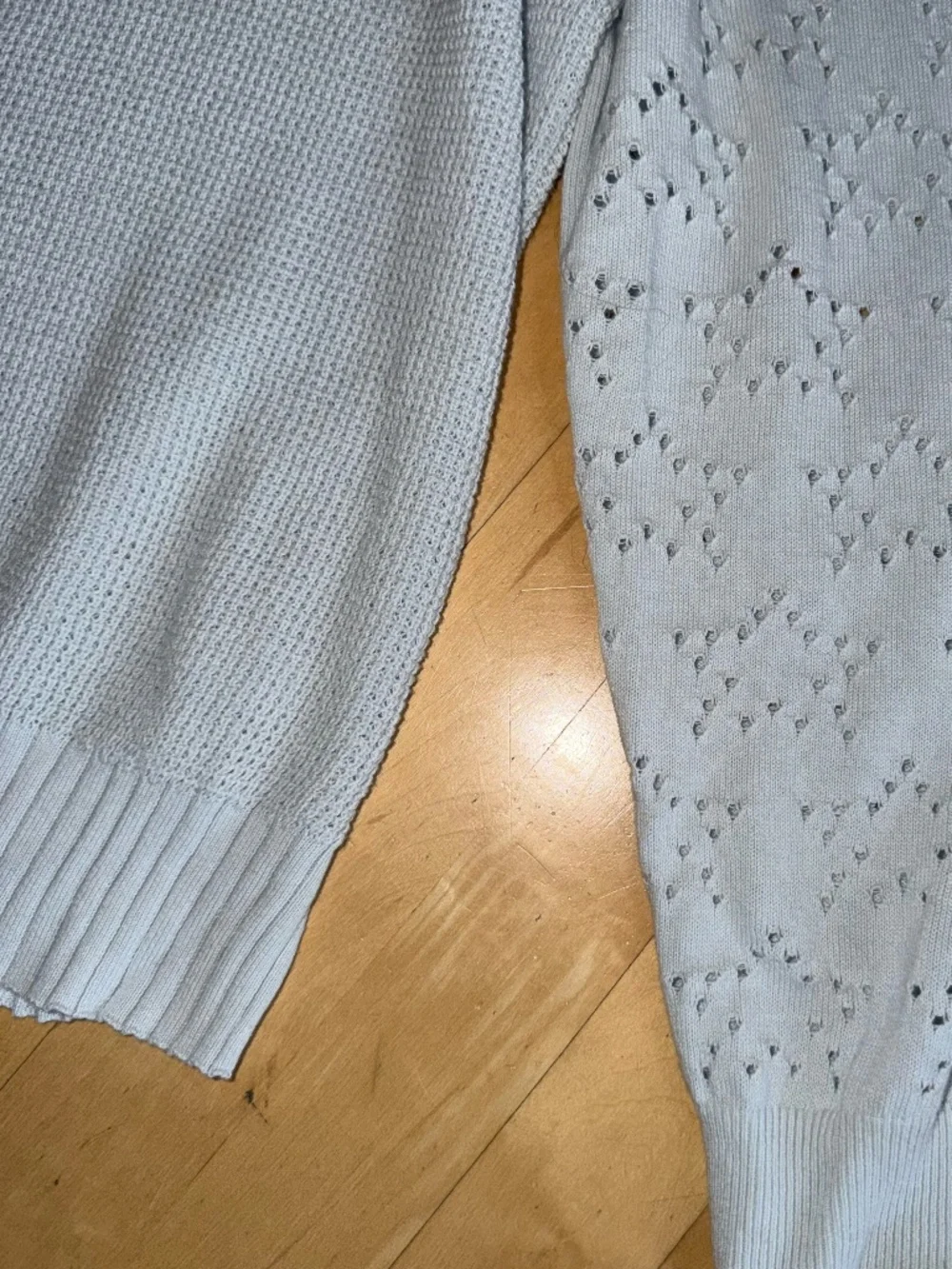 Lisa Todd Blue Mist thermal weave, star sleeve sweater, M, CB2645 - Picture 4 of 4